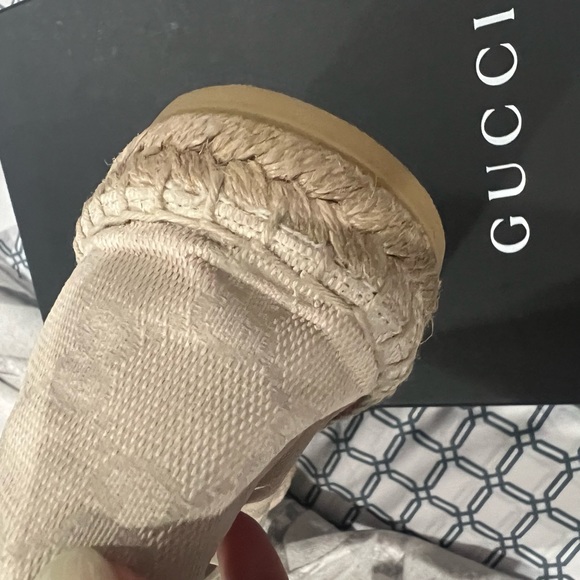 Gucci size 39 soft bianco color espadrilles, brand new very comfortable - Picture 4 of 6
